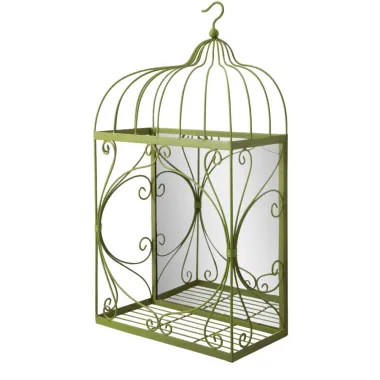 P/Wazy Metalowe z Lusterkiem do Zawieszenia 35x18x66 cm